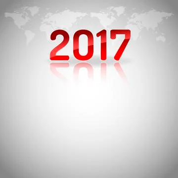 New Year Empty Layout Illustrazione stock