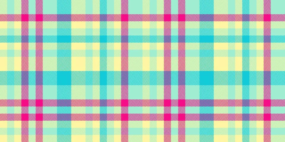 New year fabric check pattern, outside tartan plaid vector. Layered seamles.. Stock Illustration
