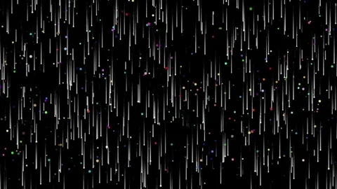 New Year Falling Lights And Confetti Stock Footage 71018740