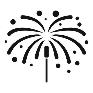 New year firework icon simple vector. Carnival event 스톡 일러스트
