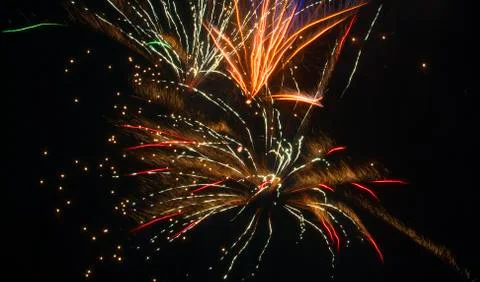 New year firework Stock Photos