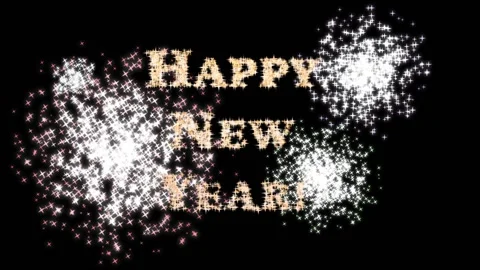 New Year fireworks 01 Stock Footage 166017551