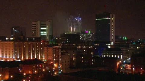 New Year Fireworks Video stock 21915427