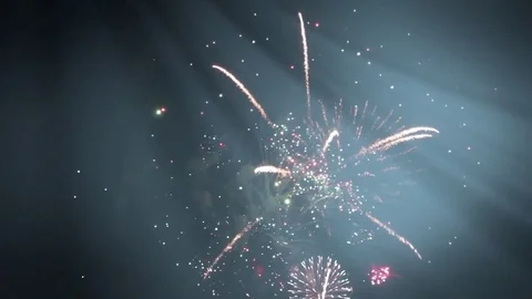 New Year fireworks Stock Footage 83886918