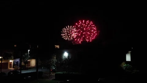New Year Fireworks Stock Footage 122644482