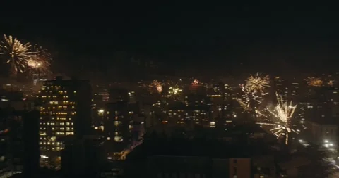 New Year fireworks Stock Footage 266982529
