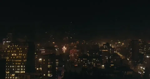 New Year fireworks Stock Footage 266983253