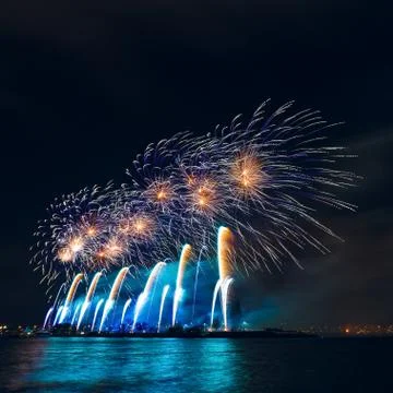 New Year fireworks Foto stock