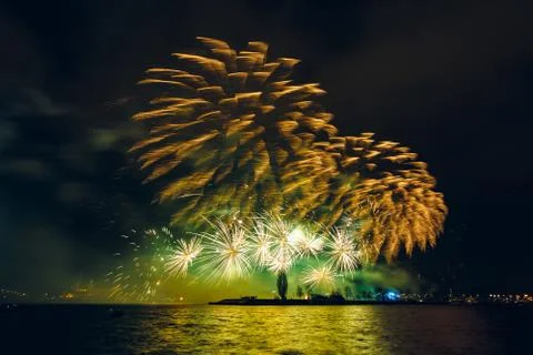 New Year fireworks Foto stock