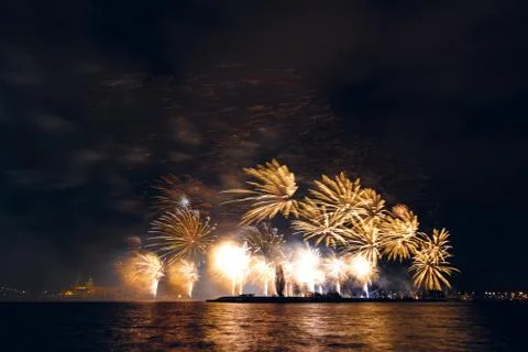 New Year fireworks Foto stock