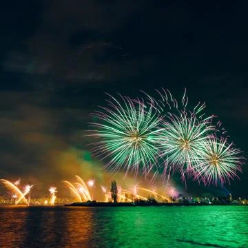 New Year fireworks Foto stock