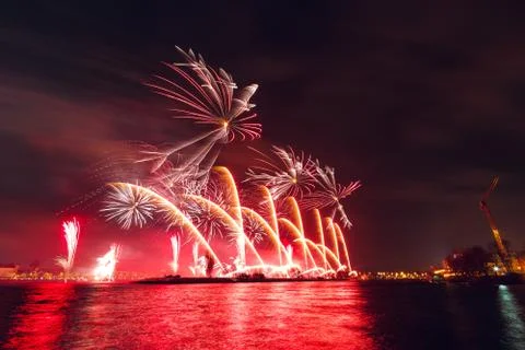 New Year fireworks Foto stock
