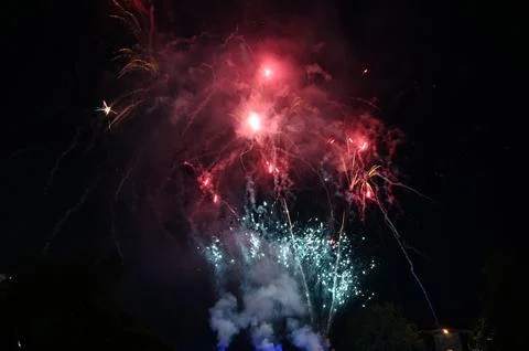 New year fireworks Stock Photos