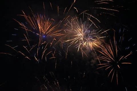 New year fireworks Stock Photos
