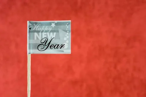 New year flag Stock Photos