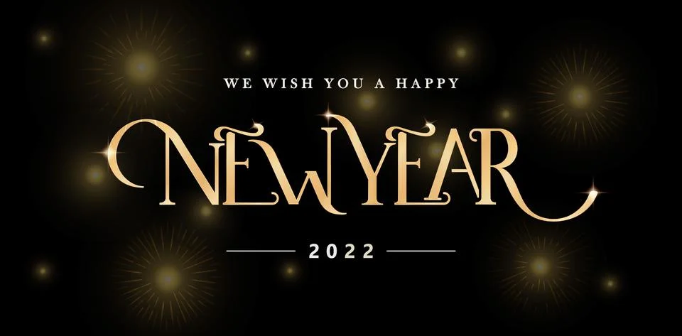 NEW YEAR FONT Stock Illustration