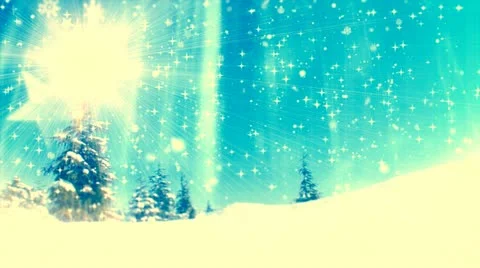 New Year Forest background 14 Video stock 12713443