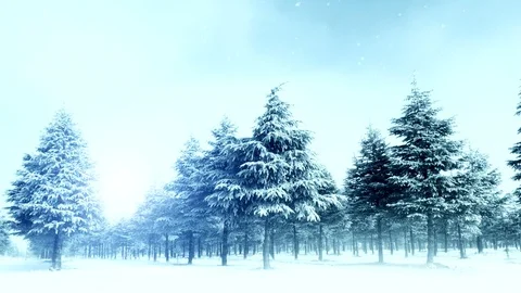 New year forest realistic animation 10 Stock Footage 83810040
