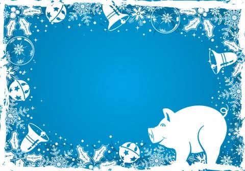 New Year Frame Stock Illustration