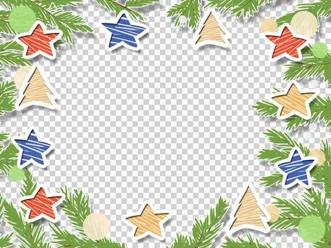 New year frame  transparent Stock Illustration