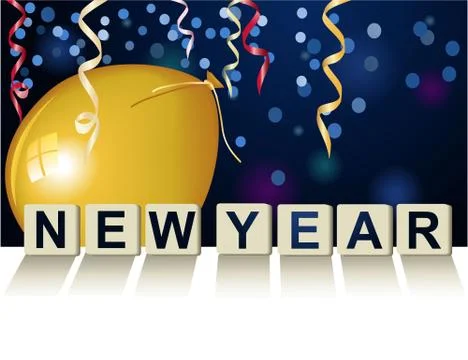 New Year game Stock Illustration