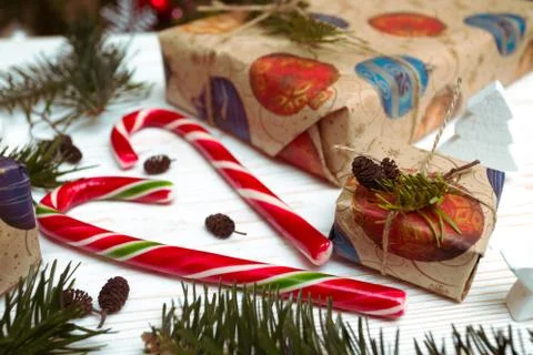 New Year gift Foto stock