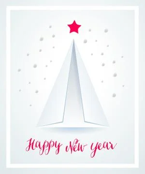 New Year greeting card. vector illustration Stock Illustration