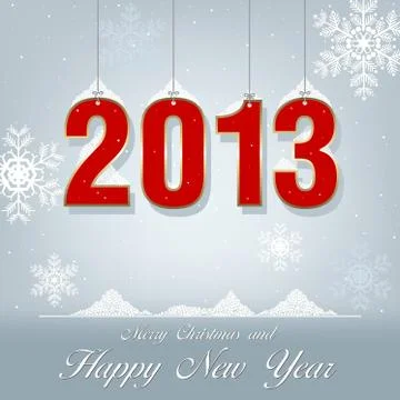 New Year Greetings Stock Illustration