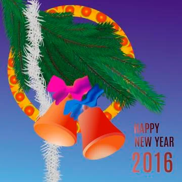 New Year greetings Stock Illustration