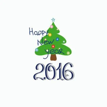 New year greetings Stock Illustration