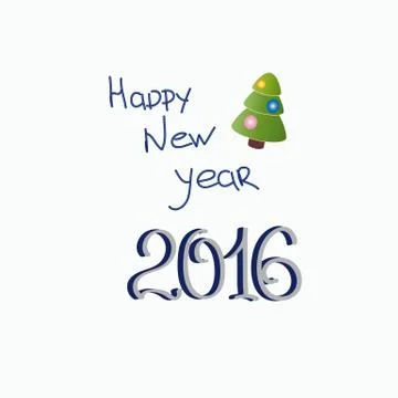 New year greetings Stock Illustration