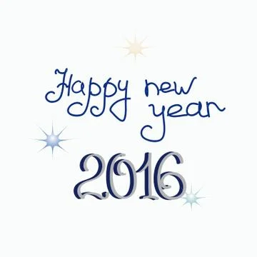 New year greetings Stock Illustration