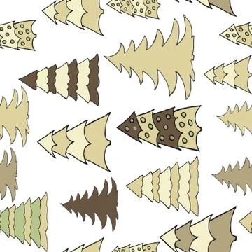 New year hand drawn pattern Illustrazione stock