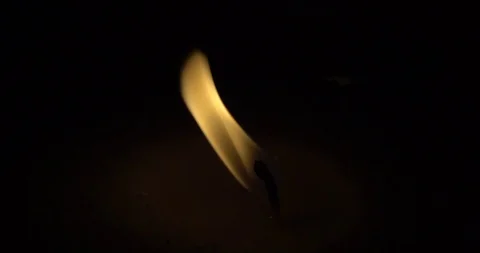 New year holiday, candle flame in slow motion Stock-Footage 115164367