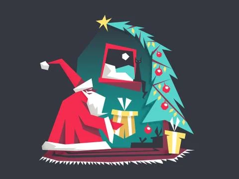 New Year holiday Stock Illustration