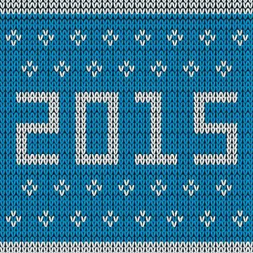 New year knitted background Stock Illustration