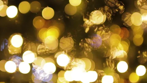 New Year Lights Decorating Shimmering bokeh. Bright festive Christmas abstract Stock Footage 257683029