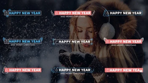 New Year Lower Thirds Stock After Effects
