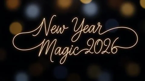 New year magic 2026 Stock Illustration