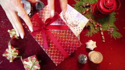 New Year Magic Present Video stock 296060706