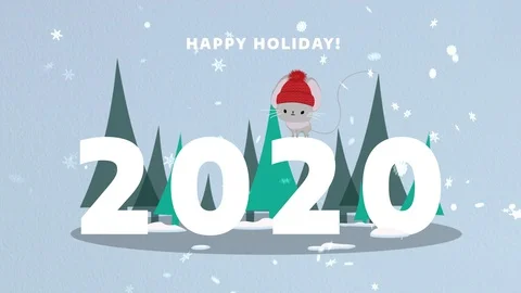 New year minimal card Stock After Effects