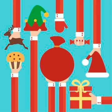 New year modern design flat Stock Illustration