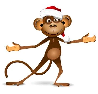 New Year of the Monkey Stock Illustration