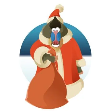 New year monkey Stock Illustration