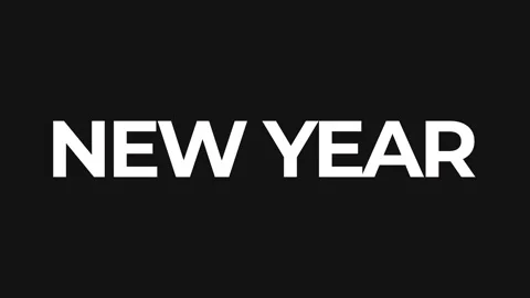 New Year Morphing Text Reveal Stock Footage 320852195