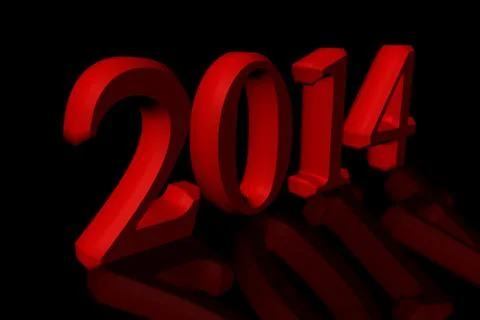 New year numbers 3d Stock Illustration