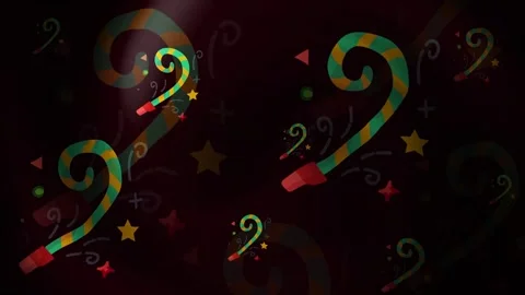 New Year Party Blower Background Loop Stock Footage 309471433