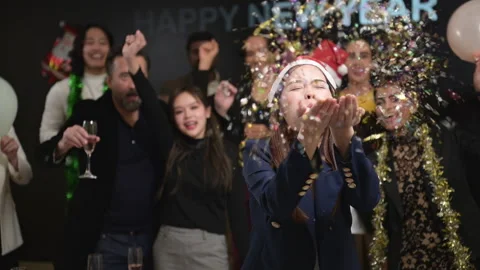 New Year party, Video stock 252378771