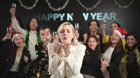 New Year party, Stock Footage 252380004