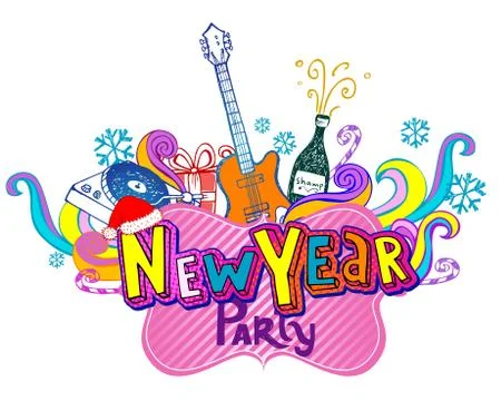 New Year Party Stock Illustration